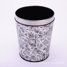 Ginkgo Flowers Design Tapered Trash Bin (A12-1904AB)